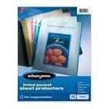 IMAGE OF Wilson Jones Tinted Pocket Sheet Protectors, Letter Size, 12 Sleeves per Pack, Multi-Color (W21417A)