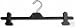 5 NEW WIDER CLIP TROUSER CLOTHES COAT HANGERS - to 39cm