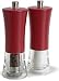 Cole and Mason Genoa Salt Mill, Red Gloss Wood and Clear Acrylic