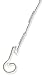 Alternating plain and clear CZ bars Solid Sterling Silver 7 1/4 Bracelet