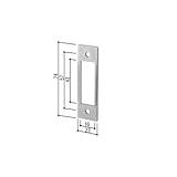 YKKAP メンテナンス部品 錠受 (枠用) (HH-K-12511) YS：シルバー