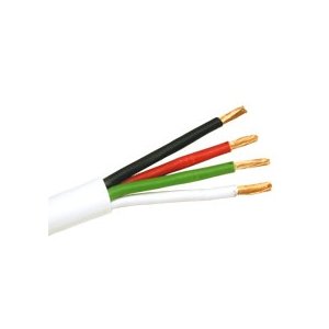 16AWG CL2 Rated 4-Conductor Loud Speaker Cable - 100ft (For In-Wall Installation)