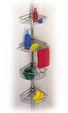 Deluxe Extension Shower Pole Caddy - Chrome by Better Bath