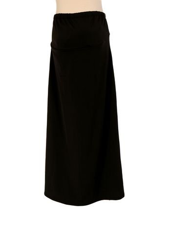 Lilo Maternity Long Matte Jersey Skirt Black