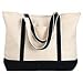 Harriton Contrast Tote Bag