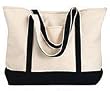 Harriton Contrast Tote Bag
