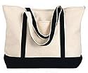 Harriton Contrast Tote Bag