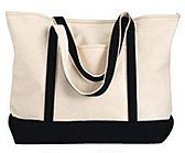 Harriton Contrast Tote Bag