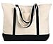Harriton Contrast Tote Bag