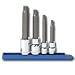 KD Tools (KDT80572) 4 Piece 3/8 and 1/2 Drive 12 Point Triple Square Metric Bit Socket Set