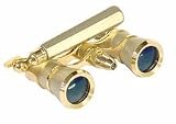 Iolanta Opera Glasses with Lorgnette and Flashlight (Titanium Body with Golden Rings)