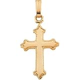 14K Yellow Gold Children's Cross Pendant
