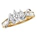 14kt. Two Tone, 1 ct. tw. Diamond Unity Ring