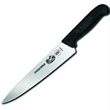 Forschner / Victorinox Chef’s Knife, 9 in Straight, 1 1/2 in Wide at Black Fibrox Handle Model 40524