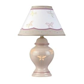 Designer Ginger Jar Lamp by Kiddie Lites - Butterfly
