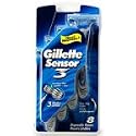 Gillette Sensor3 Disposable Razors with Sensitive and Aloe Lubrastrip, 8-Count Packages (Pack of 2)