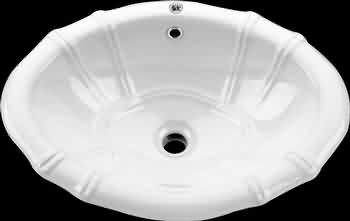 Vessel Sinks White Vitreous Drop-In Sink
