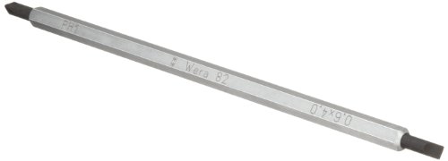 Wera 05002920001 Vario 82 Phillips/Slotted Combination Blade for Vario Handle Screwdriver, PH 1, 4.0mm Head, 175mm Blade Length