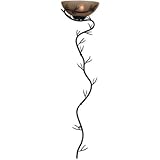 Kenroy Home 20625BRZ Twigs Medium Wallchiere Bronze finish with Amber iridescent scavo glass shade