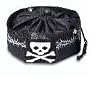 Dog Travel Bowl - Food/water - Skull / Black (Small)