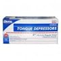 Tongue Depressors, Sterile, Adult, Wood, 6"x0.6875", 100/BX
