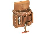 Klein 5162T 8 Pocket, Extra Capacity, Leather Tool Pouch