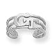 Sterling Silver Collegiate Georgia Tech Toe Ring