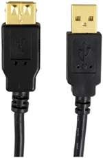 AXIS 12-0082 2.0 USB A-Male to B-Female Cable (6 ft)