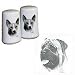 Mastiff Small Salt and Pepper Shakers, Porcelain by Rosalinde (3')