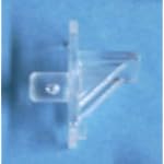 Shelf support plastic clear 1/4" 60/bag 11811CL