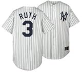 New York Yankees Cooperstown Replica Babe Ruth #3 Pinstriped Throwback Jersey