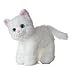 Plush Sugar Too White Cat Mini Flopsie 8"