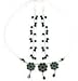 Girls Jewelry Set - Sterling Silver and Black Onyx Gemstones(gnklcs283)