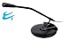 Computer Gear Lightweight Slim Desktop Swivel Microphone Bla