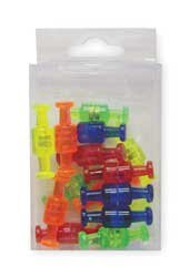 Industrial Grade 2WFW9 Magnetic Tack, 1/2In, Asrt, Mtll, PK30