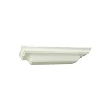Creative Connectors 6990497 Invisible Mount Orna-Mantel Wooden Shelving, 14-Inch, White