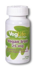 Veggie Iron 25mg - 100 - VegTab