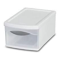Sterilite #17028006 7QT White Clear View Drawer