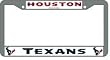 Houston Texans Chrome License Plate Frame - SET OF 6 - Sports Merchandise