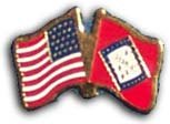 Arkansas - State Friendship Pin