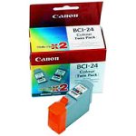 Canon BCI-24 - Colour Ink Cartridge - 24 (Twin Pack)