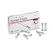 Charles Leonard, Inc. 3706L Post Binder Aluminum Screw Posts, 3/16 Diameter, 1 Long, 100/box