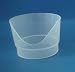 Nosey lid allows users to maintain proper head and neck position when swallowing. Ideal for people with limited range of motion of the head, neck or upper extremities or arthritis. Lid has cut out for the nose to allow drinking without bending the neck or tilting the head. Can be used with any of the Independence Cups or Mugs. Combine mugs and lids to create the cup you need. For example, to create a two handle nosey cup, combine the Double Handle Mug and the Nosey Lid. One per package.