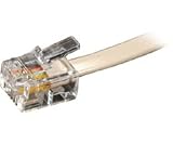 Recoton T32  Modular Line Cord, 4 Conductor, Ivory (2 feet)