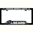 Chicago Bears Black Plastic License Plate Frame