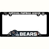 Chicago Bears Black Plastic License Plate Frame