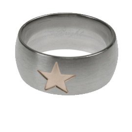Click here to buy 316L Stainless Steel Ring Laser Cut Ring with Matte polish. Width: 10mm by ToltecTraders.com.
