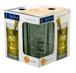 Manchester Tumbler Set, (16) 16 oz Large Tumblers, Crystal