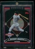 2006 Topps Mickey Mantle New York Yankees Limited Edition Foil Baseball Card - Shipped In Protective Screwdown Display Case!