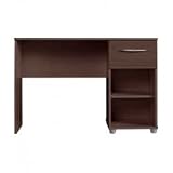 Desk or Dressing Table Dark Wood Wenge 1 Drawer 2 Shelves London Bedroom Furniture